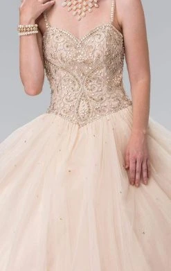 Elizabeth K - GL2350 Sleeveless Beaded Ballgown