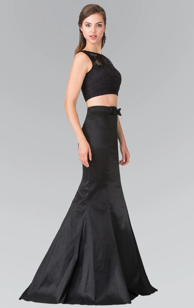 Elizabeth K - GL2354 Embellished Bateau Neck Lace Mermaid Dress 4 Elizabeth K - GL2354 Embellished Bateau Neck Lace Mermaid Dress