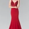 Elizabeth K - GL2372 Embellished V Neck Mermaid Gown 2 Elizabeth K - GL2372 Embellished V Neck Mermaid Gown