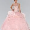 Elizabeth K - GL2378 Beaded Illusion Sweetheart Ballgown With Bolero 1 Elizabeth K - GL2378 Beaded Illusion Sweetheart Ballgown With Bolero