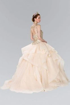 Elizabeth K - GL2378 Beaded Illusion Sweetheart Ballgown With Bolero 13 Elizabeth K - GL2378 Beaded Illusion Sweetheart Ballgown With Bolero