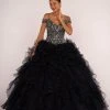 Elizabeth K - GL2516 Intricately Ornate Bodice Ruffled Ballgown 2 Elizabeth K - GL2516 Intricately Ornate Bodice Ruffled Ballgown