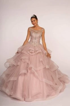 Elizabeth K - GL2517 Bead Embellished Ruffled Quinceanera
