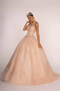 Elizabeth K - GL2600 Beaded Quinceanera With Sheer Bolero 9 Elizabeth K - GL2600 Beaded Quinceanera With Sheer Bolero