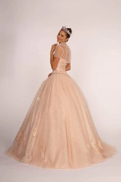 Elizabeth K - GL2600 Beaded Quinceanera With Sheer Bolero 7 Elizabeth K - GL2600 Beaded Quinceanera With Sheer Bolero