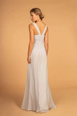 Elizabeth K - GL2608 Sleeveless Ruched-Bodice A-Line Chiffon Gown 23 Elizabeth K - GL2608 Sleeveless Ruched-Bodice A-Line Chiffon Gown