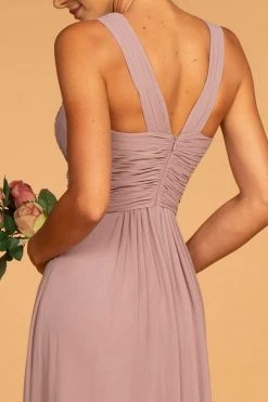 Elizabeth K - GL2608 Sleeveless Ruched-Bodice A-Line Chiffon Gown 17 Elizabeth K - GL2608 Sleeveless Ruched-Bodice A-Line Chiffon Gown