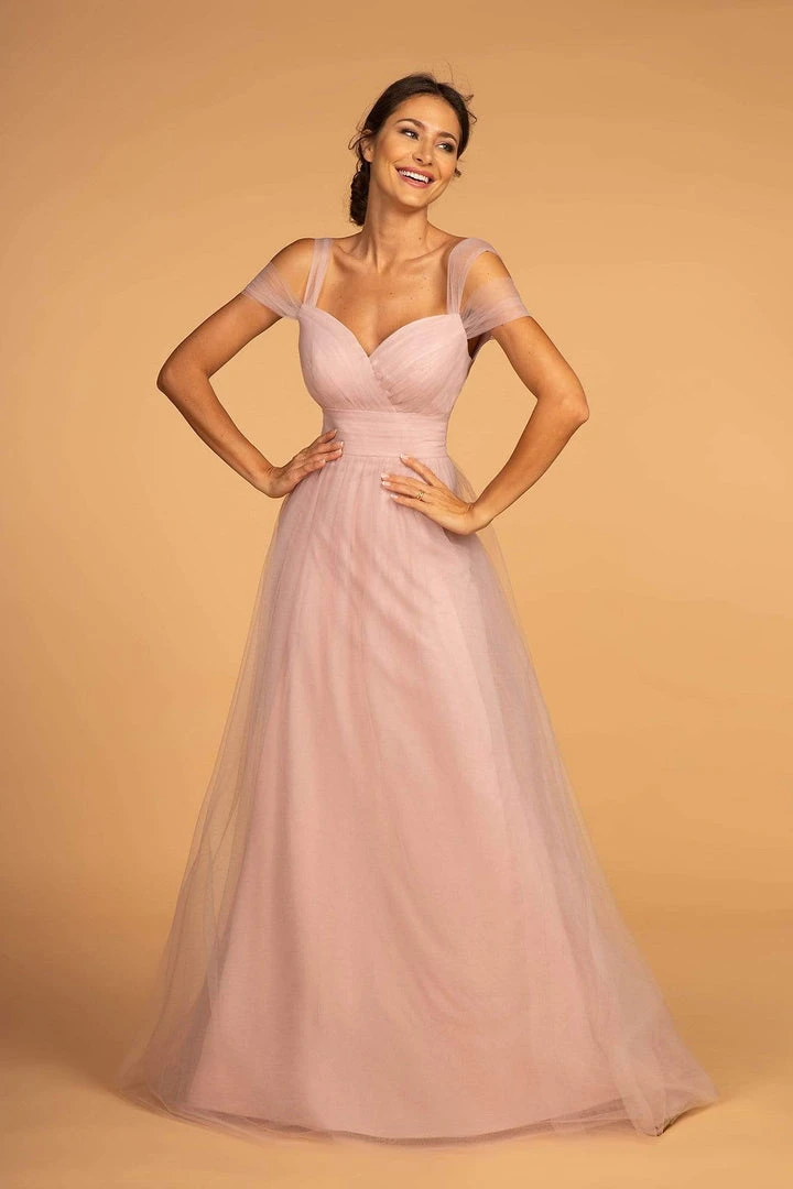 Elizabeth K - GL2610 Cold Shoulder Sweetheart Neck Tulle A-Line Gown 7 Elizabeth K - GL2610 Cold Shoulder Sweetheart Neck Tulle A-Line Gown