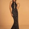 Elizabeth K - GL2659 Embellished High Halter Mermaid Dress 2 Elizabeth K - GL2659 Embellished High Halter Mermaid Dress