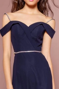 Elizabeth K - GL2665 Surplice Off Shoulder High Slit Gown 12 Elizabeth K - GL2665 Surplice Off Shoulder High Slit Gown