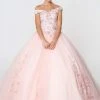 Elizabeth K - GL2802 Floral Embroidered Off Shoulder Ballgown