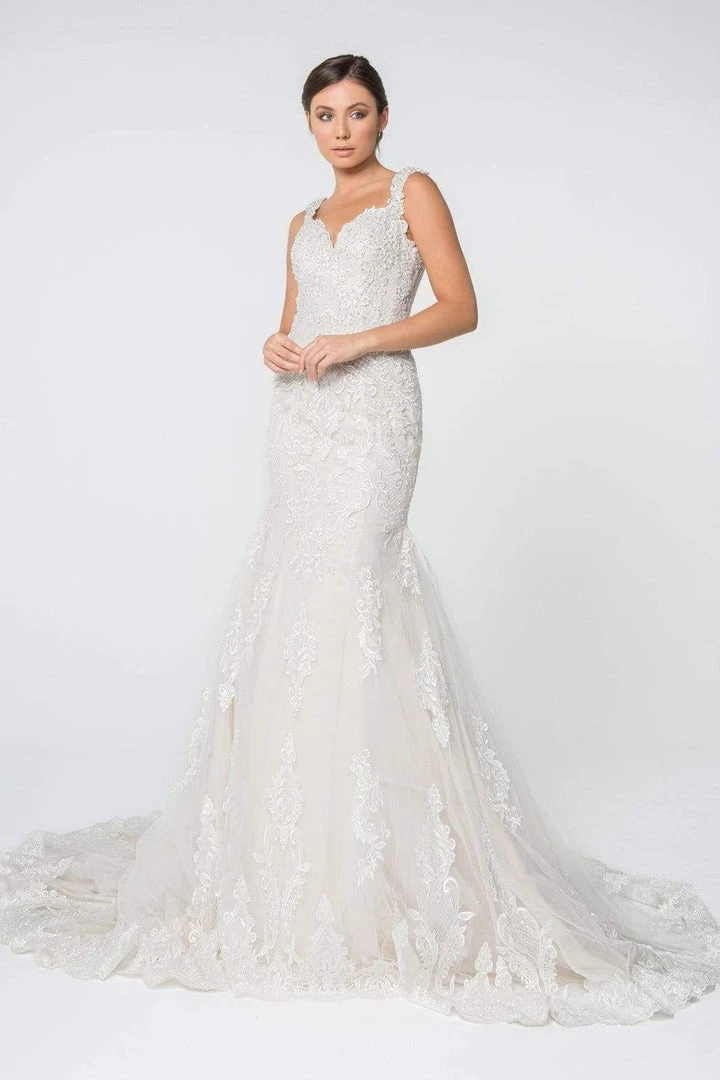 Elizabeth K - GL2819 Lace Sweetheart Mermaid Gown With Train 3 Elizabeth K - GL2819 Lace Sweetheart Mermaid Gown With Train