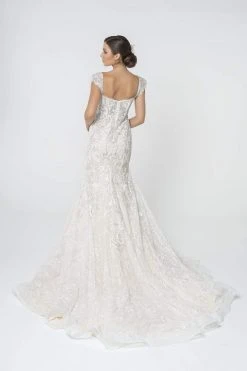 Elizabeth K - GL2822 Jewel Embroidered Sweetheart Trumpet Gown