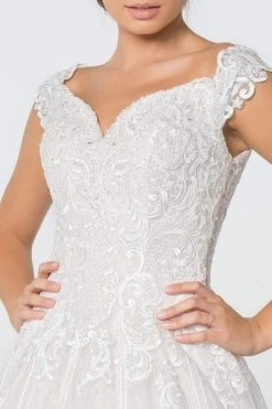 Elizabeth K - GL2823 Embellished Lace A-line Wedding Gown 8 Elizabeth K - GL2823 Embellished Lace A-line Wedding Gown