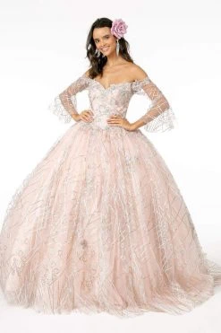 Elizabeth K - GL2911 Glitter Off-Shoulder Ballgown 15 Elizabeth K - GL2911 Glitter Off-Shoulder Ballgown