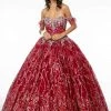 Elizabeth K - GL2913 Glitter Embellished Off-Shoulder Ballgown 2 Elizabeth K - GL2913 Glitter Embellished Off-Shoulder Ballgown