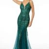 Elizabeth K - GL2939 Glitter Sequined Mermaid Evening Dress