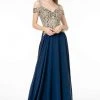 Elizabeth K - GL2998 Embroidered Sweetheart Chiffon A-Line Gown