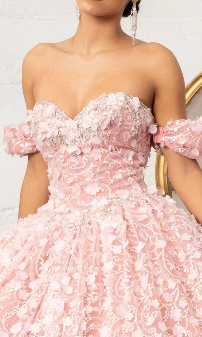 Elizabeth K GL3019 - Off-shoulder Sweetheart Neck Ball Gown 10 Elizabeth K GL3019 - Off-shoulder Sweetheart Neck Ball Gown