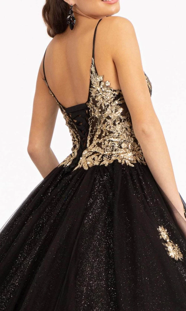 Elizabeth K GL3021 - Sleeveless Plunging V-neck Ballgown 6 Elizabeth K GL3021 - Sleeveless Plunging V-neck Ballgown