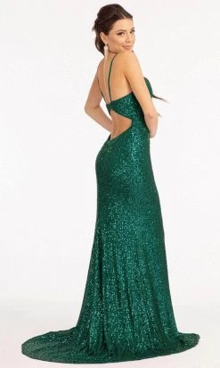 Elizabeth K GL3023 - Sequined Cutout Evening Gown 21 Elizabeth K GL3023 - Sequined Cutout Evening Gown
