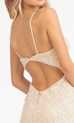 Elizabeth K GL3023 - Sequined Cutout Evening Gown 17 Elizabeth K GL3023 - Sequined Cutout Evening Gown