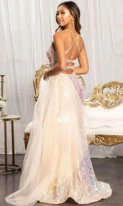 Elizabeth K GL3026 - Colorful Sequin Mermaid Dress 8 Elizabeth K GL3026 - Colorful Sequin Mermaid Dress