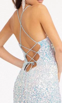 Elizabeth K GL3051 - Sleeveless Sequined Evening Gown 17 Elizabeth K GL3051 - Sleeveless Sequined Evening Gown