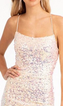 Elizabeth K GL3051 - Sleeveless Sequined Evening Gown 20 Elizabeth K GL3051 - Sleeveless Sequined Evening Gown