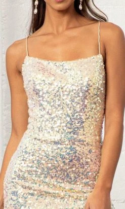 Elizabeth K GL3051 - Sleeveless Sequined Evening Gown 25 Elizabeth K GL3051 - Sleeveless Sequined Evening Gown