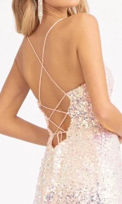 Elizabeth K GL3051 - Sleeveless Sequined Evening Gown 21 Elizabeth K GL3051 - Sleeveless Sequined Evening Gown