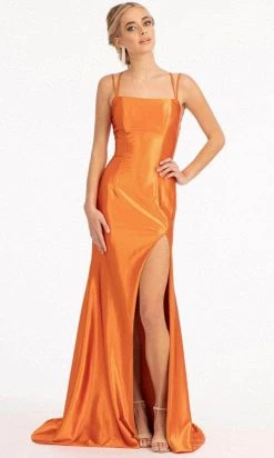 Elizabeth K GL3061 - Lace Up Satin Evening Dress 33 Elizabeth K GL3061 - Lace Up Satin Evening Dress