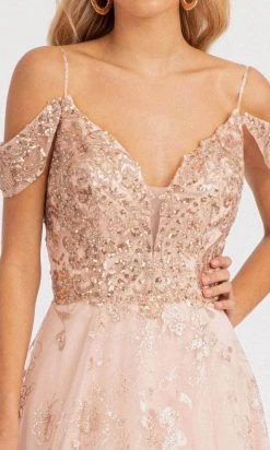 Elizabeth K GL3070 - Draping Sleeves Formal Gown 20 Elizabeth K GL3070 - Draping Sleeves Formal Gown