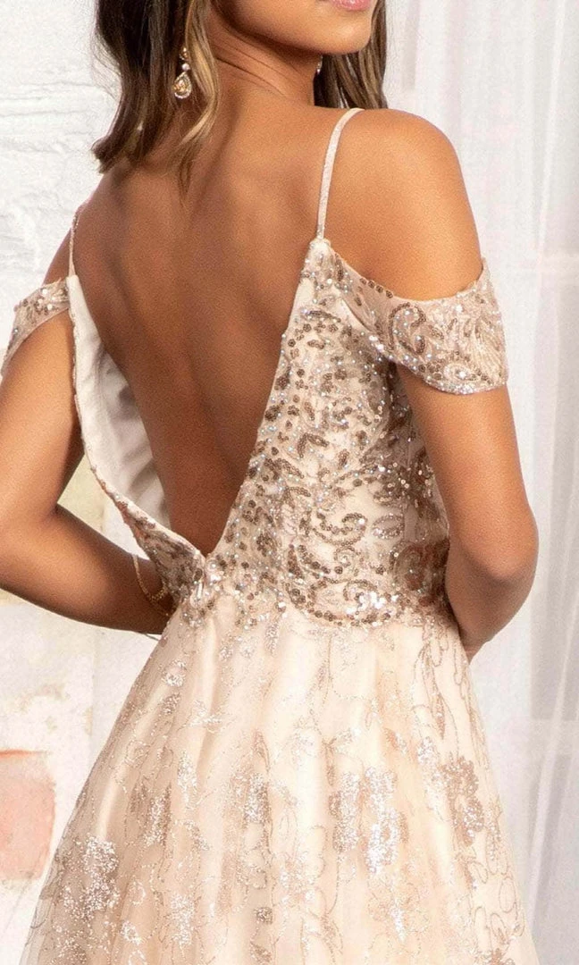 Elizabeth K GL3070 - Draping Sleeves Formal Gown 12 Elizabeth K GL3070 - Draping Sleeves Formal Gown