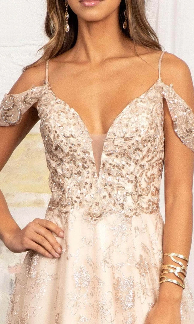 Elizabeth K GL3070 - Draping Sleeves Formal Gown 11 Elizabeth K GL3070 - Draping Sleeves Formal Gown