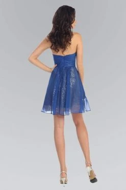 Elizabeth K - GS1155 Jeweled Pleats Strapless Sweetheart Dress 6 Elizabeth K - GS1155 Jeweled Pleats Strapless Sweetheart Dress