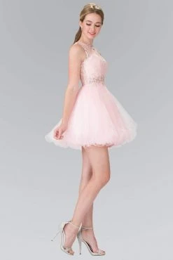 Elizabeth K - GS1427 Sleeveless Lace Bodice Short Dress 18 Elizabeth K - GS1427 Sleeveless Lace Bodice Short Dress