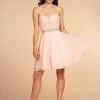 Elizabeth K - GS1637 Ruched Sweetheart A-Line Cocktail Dress