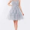 Elizabeth K - GS1964 Cap Sleeve Glitter Illusion Dress 2 Elizabeth K - GS1964 Cap Sleeve Glitter Illusion Dress