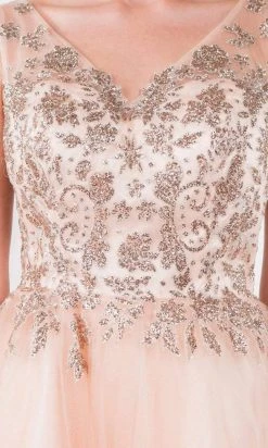 Elizabeth K - GS1968 Glitter Ornate A-Line Short Dress 23 Elizabeth K - GS1968 Glitter Ornate A-Line Short Dress