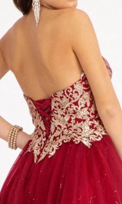 Elizabeth K GS1980 - Sequin Applique A-Line Cocktail Dress 29 Elizabeth K GS1980 - Sequin Applique A-Line Cocktail Dress