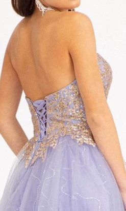 Elizabeth K GS1980 - Sequin Applique A-Line Cocktail Dress 37 Elizabeth K GS1980 - Sequin Applique A-Line Cocktail Dress