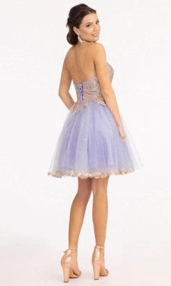 Elizabeth K GS1980 - Sequin Applique A-Line Cocktail Dress 33 Elizabeth K GS1980 - Sequin Applique A-Line Cocktail Dress