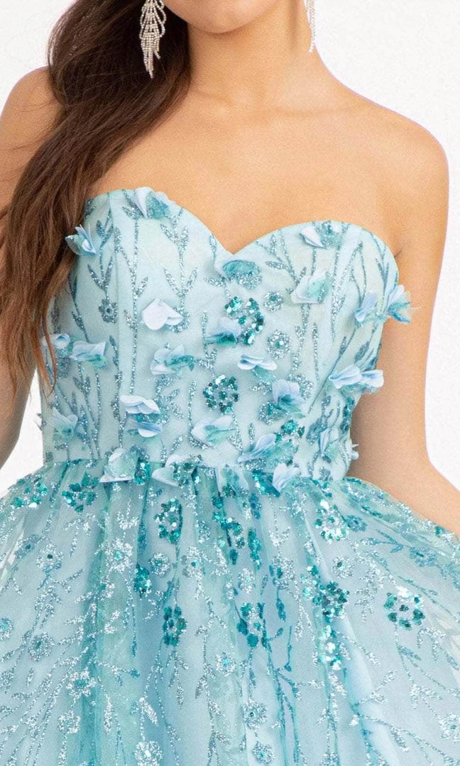 Elizabeth K GS1995 - Strapless Embellished Short Dress 9 Elizabeth K GS1995 - Strapless Embellished Short Dress