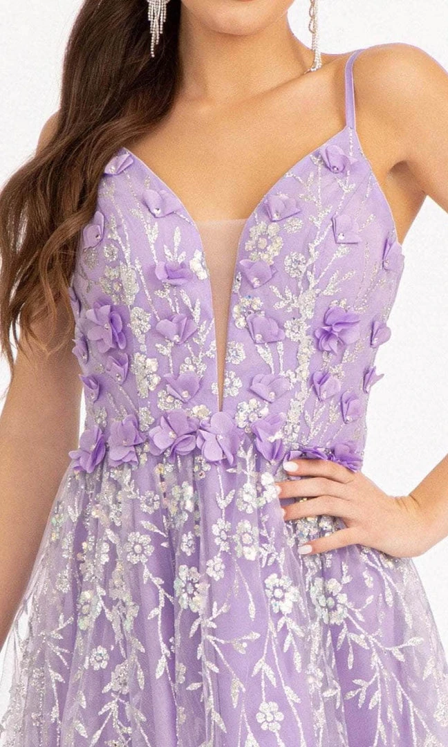 Elizabeth K GS1998 - Deep V-Neck Short Dress 10 Elizabeth K GS1998 - Deep V-Neck Short Dress