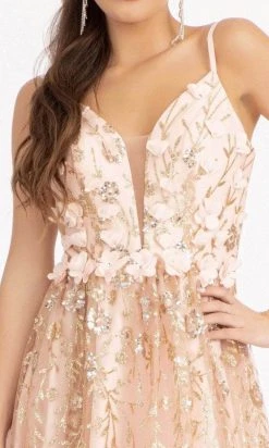 Elizabeth K GS1998 - Deep V-Neck Short Dress 24 Elizabeth K GS1998 - Deep V-Neck Short Dress