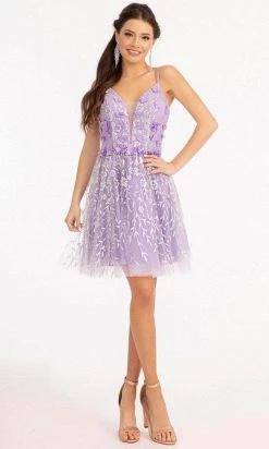 Elizabeth K GS1998 - Deep V-Neck Short Dress 18 Elizabeth K GS1998 - Deep V-Neck Short Dress