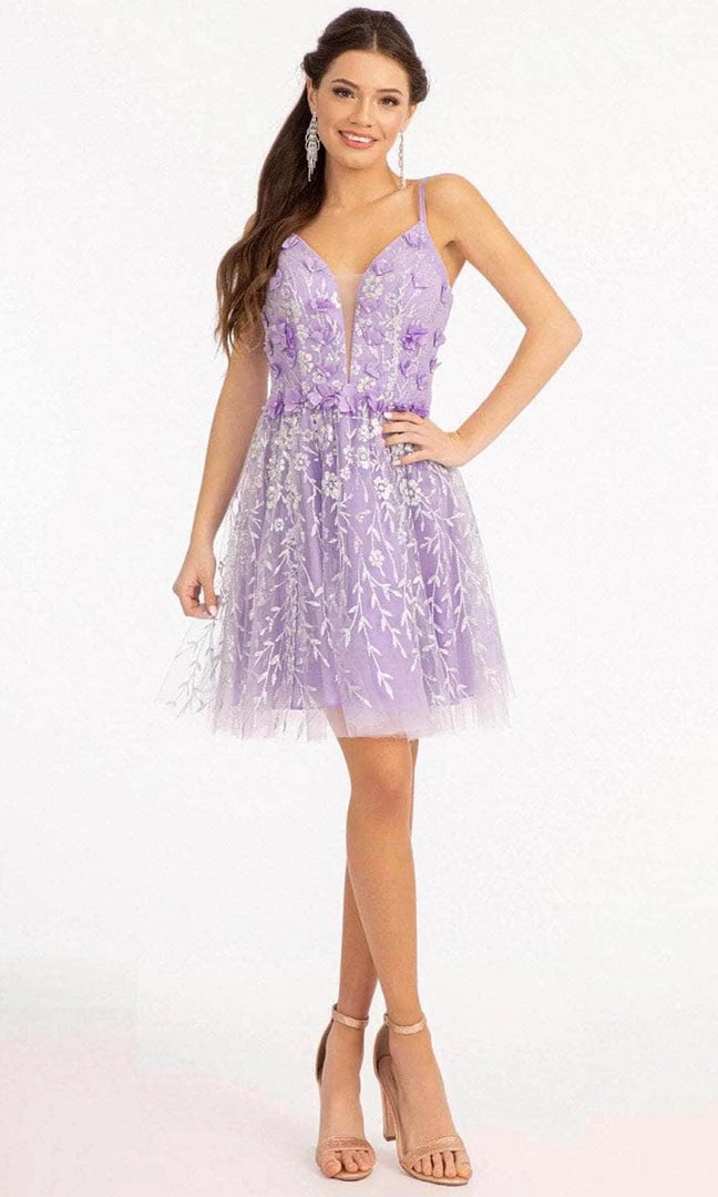 Elizabeth K GS1998 - Deep V-Neck Short Dress 7 Elizabeth K GS1998 - Deep V-Neck Short Dress