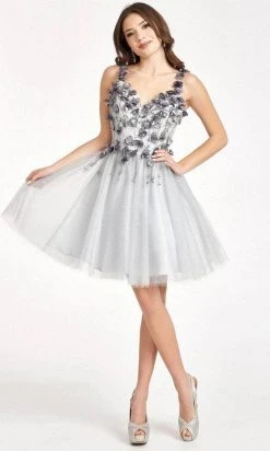 Elizabeth K GS1999 - 3D Florals Short Dress 20 Elizabeth K GS1999 - 3D Florals Short Dress