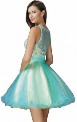 Elizabeth K - GS2124 Sleeveless Floral Cocktail Dress 7 Elizabeth K - GS2124 Sleeveless Floral Cocktail Dress